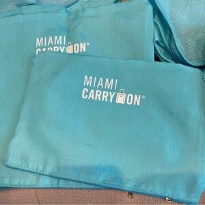Miami Carry-on Packing cube 7 pieces Aqua Blue